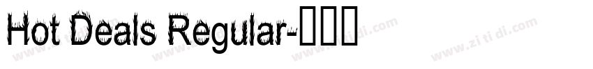 Hot Deals Regular字体转换
